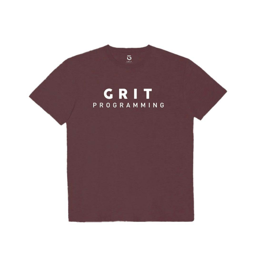 Camiseta GRIT Programming Training Essential Granate