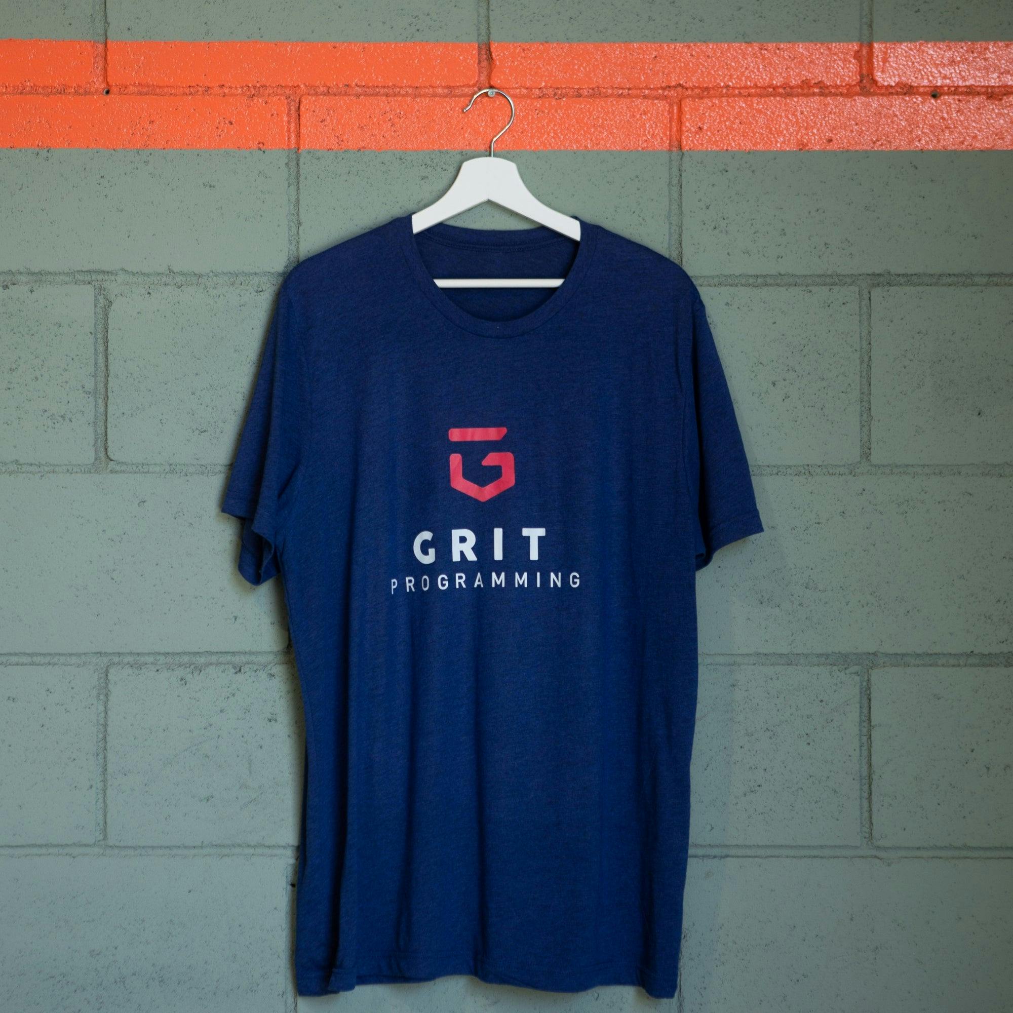 Camiseta GRIT Programming azul oscura