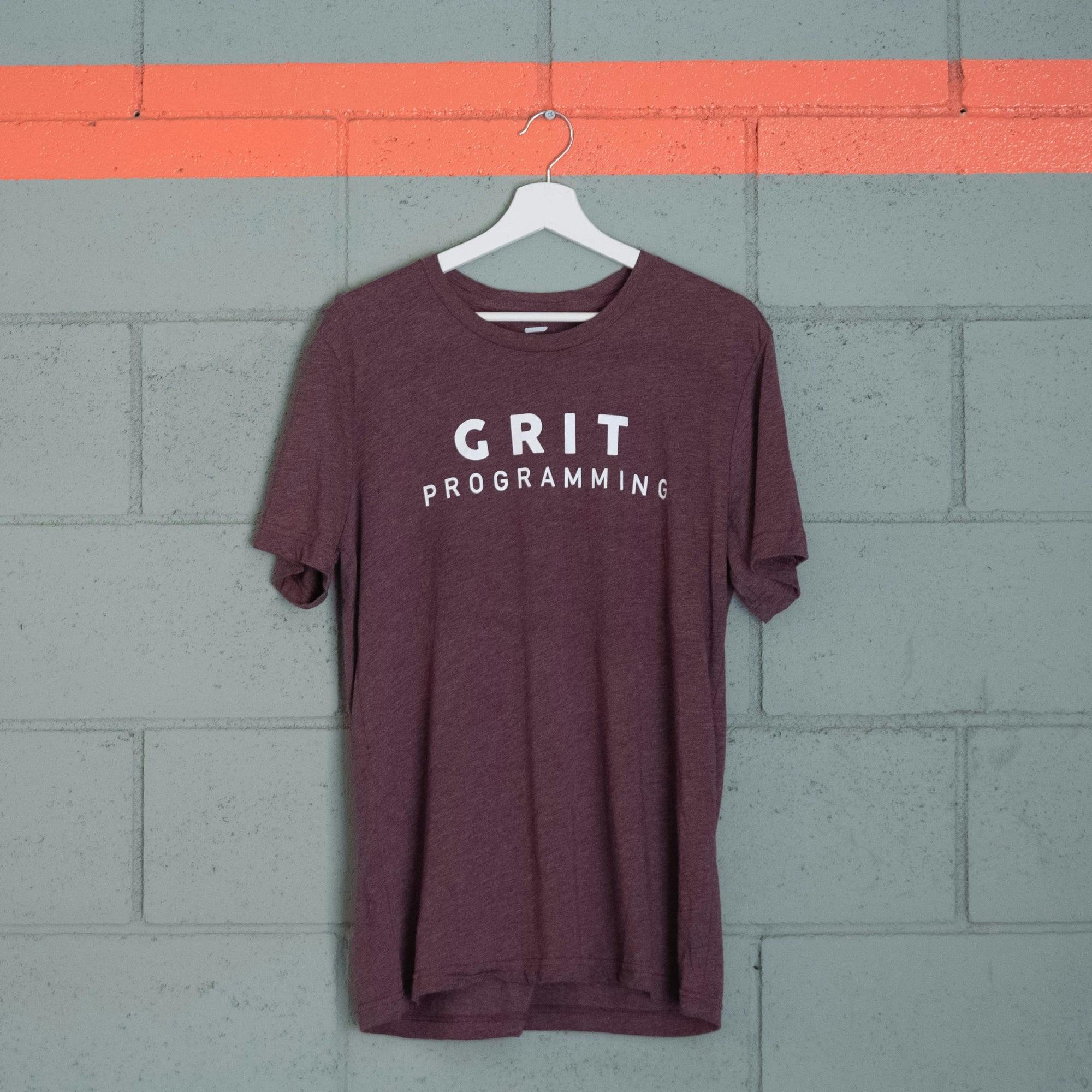 GRIT PROGRAMMING Camiseta Training Essential Granate