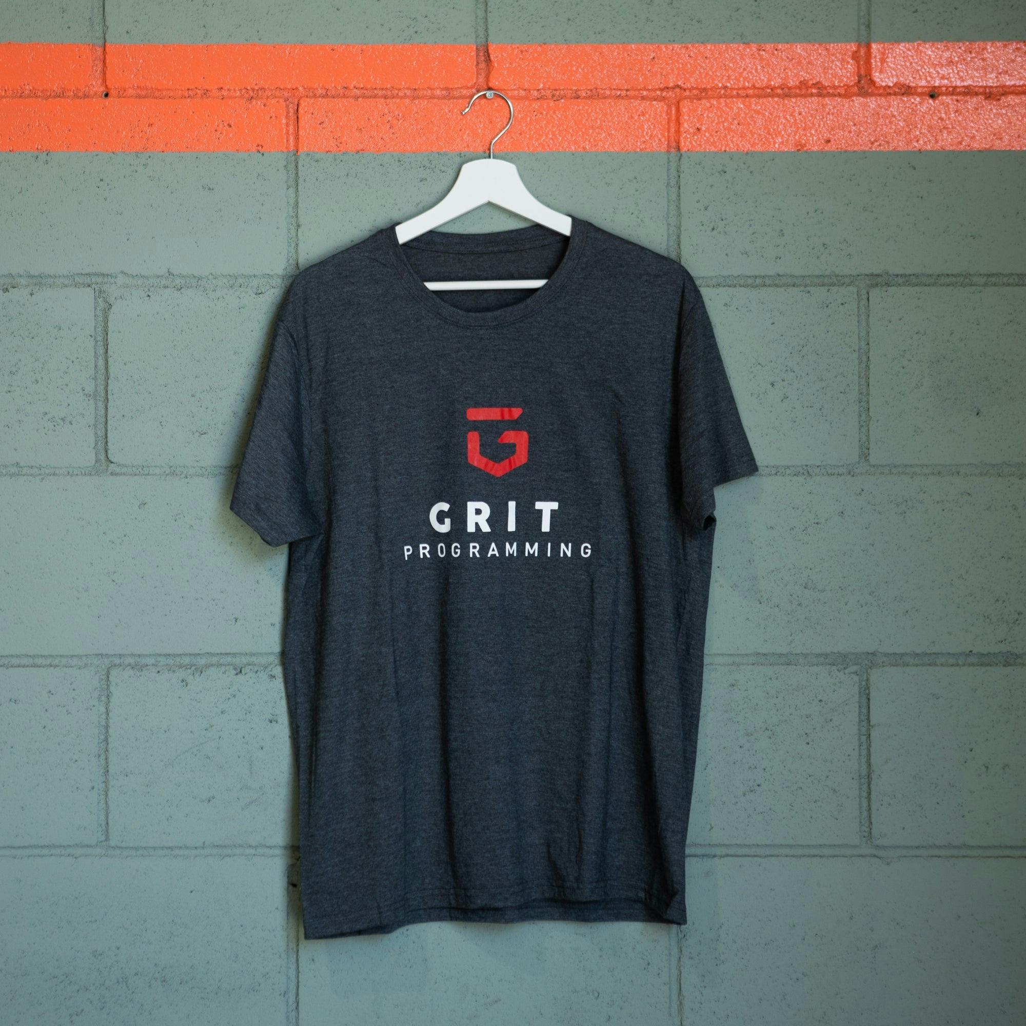 Camiseta GRIT Programming CrossFit 08019 gris oscura